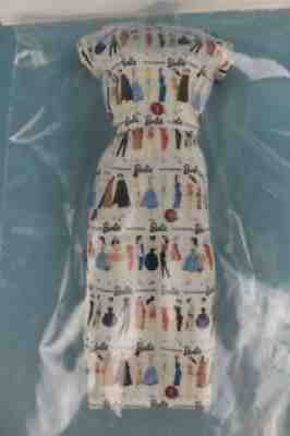 Rack Vintage Inspired Barbie Fashion Dress White With Barbie Doll