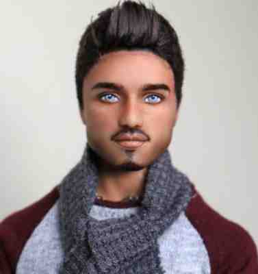 1 6 OOAK CUSTOM KEN BARBIE DOLL REPAINT AA BY DOLL ANATOMY HOMME