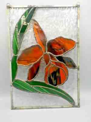 Stained Slag Leaded Glass Window Panel 15