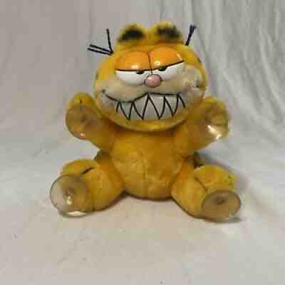 1978 1981 GARFIELD Cat Plush Suction Cup Window ClingÂ 