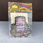 RARE! Vtg 1970s Budweiser Beer Can & Hippie Woman Prism Sticker Sunshine Decal