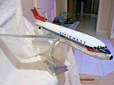 1950's Northwest Airlines Cast Aluminum Boeing 727-100 Airplane, Very Rare!