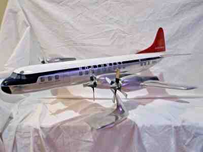 1960's Northwest Airlines Cast Aluminum Electra Airplane Original, Very Rare!