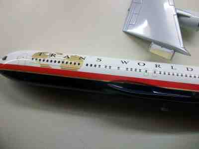 LARGE TWA MODEL AIRPLANE FROM PAC MIN  MINT IN BOX