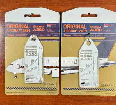 Aviationtag Airbus A380 Singapore 9V-SKA & 9V-SKB MSN003 & MSN005 SOLD OUT LE