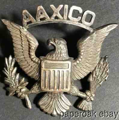 Original ca1940's American Air Export & Import Company AAXICO Hat Badge