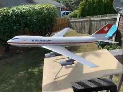 Refinished Westway Models UK Swissair Boeing 747-200 Model in 1/100 Scale