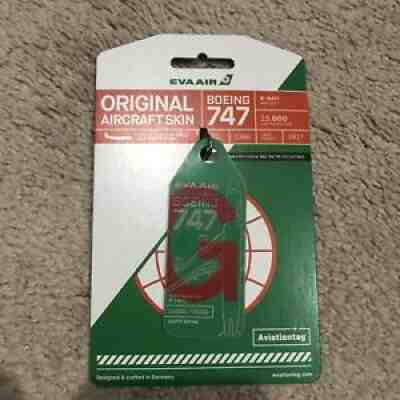 Aviationtag EVA Air 747-400 B-16411 04638 of 15000 Emergency G Lettering Bicolor