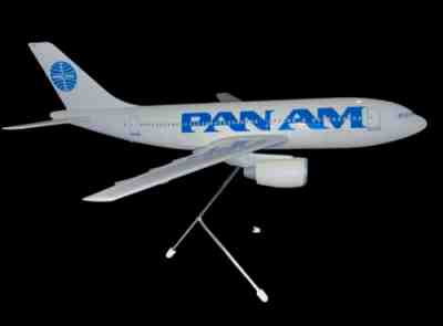 WESTWAY MODELS LIMITED PAN AM AIRBUS A310 TRAVEL AGENT DISPLAY TRIPOD STAND
