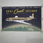 BOAC Comet Jetliner Cutaway Poster 1952 Travel Airline Poster 25x40 Aviation