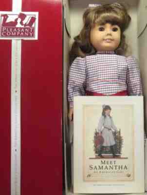 Signed 1986 Pleasant Company American Girl Meet Samantha Doll w/COA Box & Book