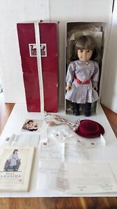 RARE Signed 1986 Pleasant Company American Girl Meet Samantha Doll COA Box Book