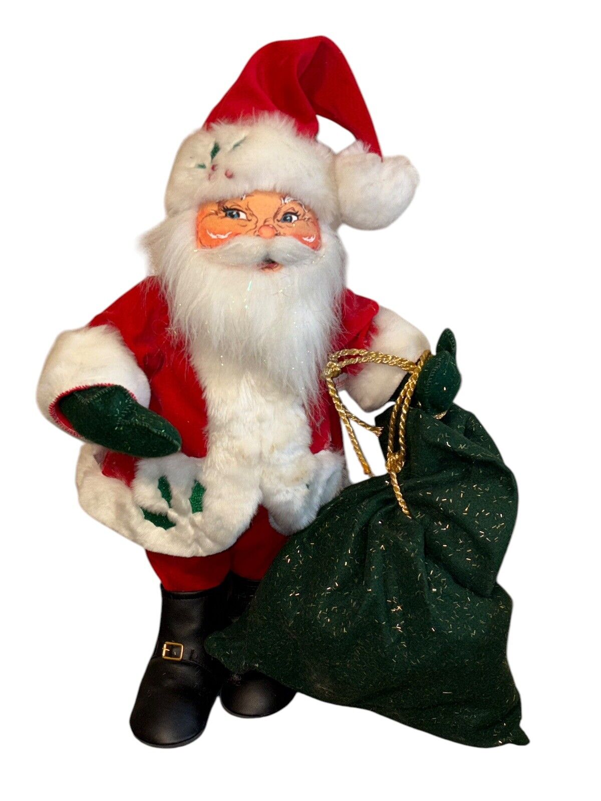 Annalee 30" Winterberry Santa Mobilitee Doll Vintage