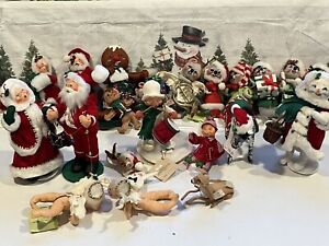 Annalee Dolls Christmas Vintage 1961-2006. Ex. Condition. Zebra, Santas, Mice,..