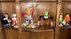 Annalee Lot Of 6 Halloween Dolls Vampire Spider Pumpkin