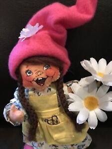 Annalee Dolls Exclusive 7" Happy Daisy Girl Gnome 2023 AIA Sold Out New