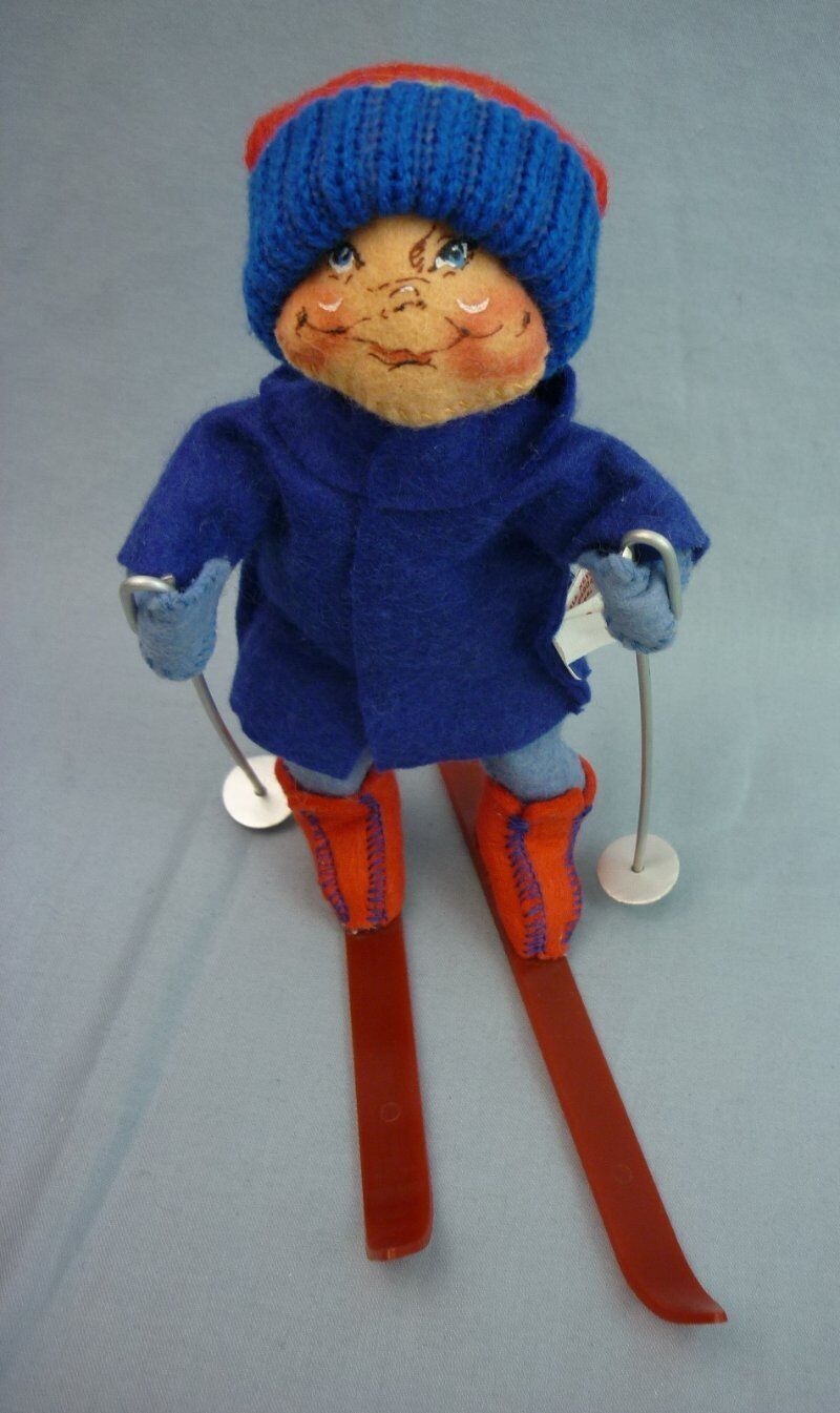 Annalee Dolls 7" Skiing Kid 1987 #8020 AL467