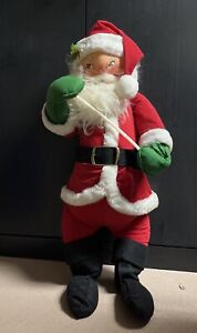 Xtra Large 31” Annalee Santa Poseable Figure Christmas Decor Rare!! See Desc