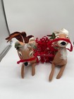 18" Flying Reindeer Pair 674088b Annalee