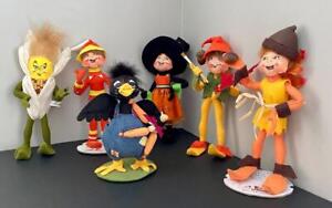 ANNALEE Fall Autumm Halloween Crow Witch Corn Leaves Candy Corn Painter Elves