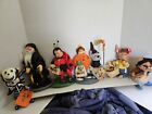Annalee Dolls Halloween lot of 7 1977 - 2006 Vintage Mouse Elf Kid And More