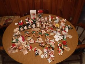 Annalee Dolls Assorted Christmas Lot Of 48 Some With Tags
