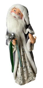 AnnaLee Mobilitee Doll Vintage Christmas Father Christmas In Grey Large 30 IN