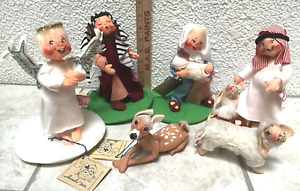 AnnaLee Mobilitee Doll Vintag Children's Nativity 6 piece