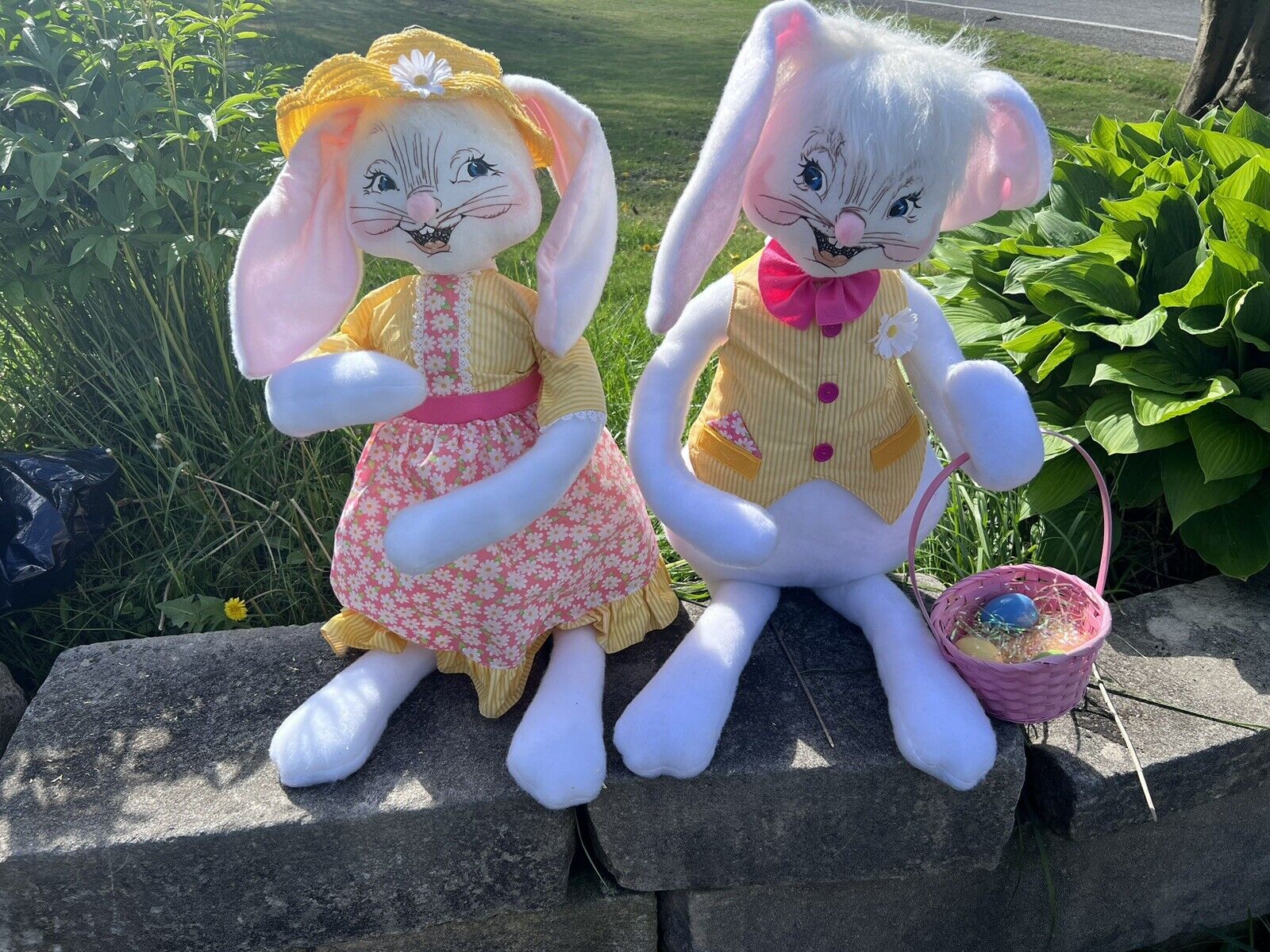 Annalee 2010 30in Easter Girl And Boy Bunny Spring 75th Anniversary