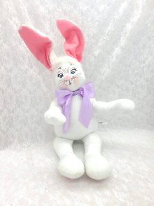 HUGE Annalee 29" Easter Bunny 2015 White Bunny Rabbit Sold As-Is CUTE Soft