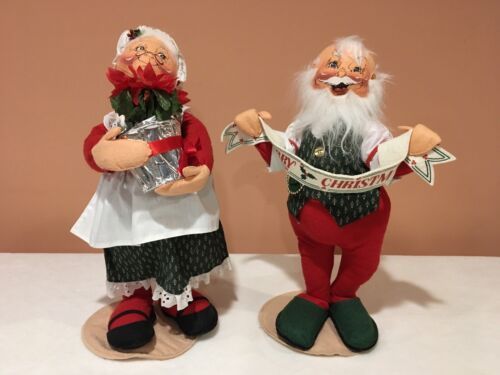 ANNALEE 19” SANTA & MRS CLAUS 1992