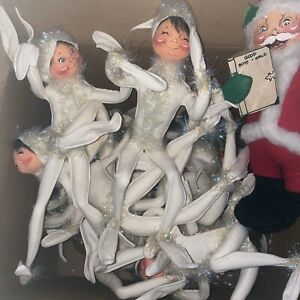 Annalee 18 Inch White Elf-Lot Of 17