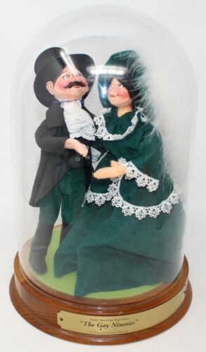 Annalee Gay Nineties Great American Eras Series Dancing Doll Glass Dome 1998