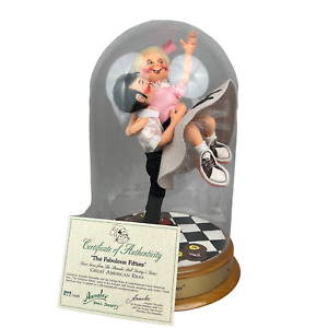Annalee Mobilitee Dolls  "Fabulous Fifties"  Mounted w/ Dome, signed with COA
