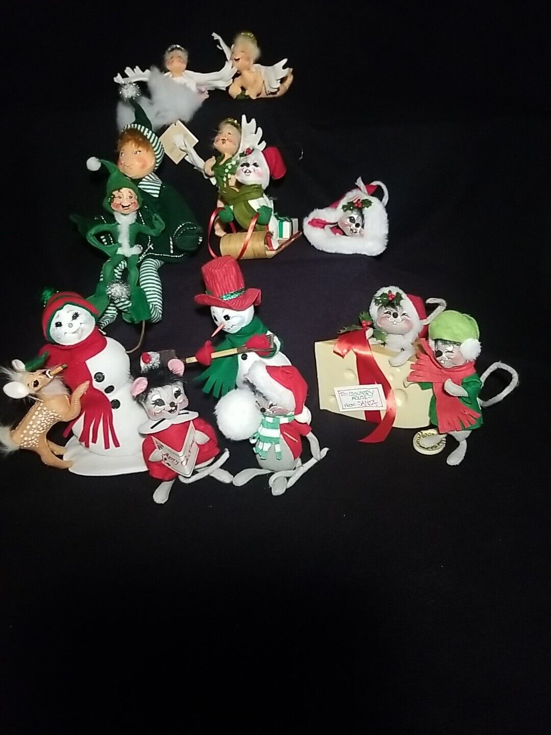annalee dolls 13 christmas mouse lot