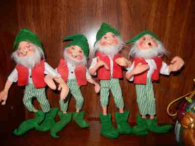 Lot of 11  Annalee "Tinsel the Elf" elves compiled of 3 auctions 