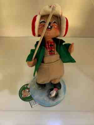 2020 Annalee 6" Ice fishing Mouse 100 Limited Edition  #850420 NWT