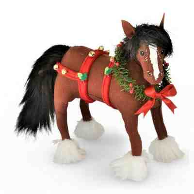 ANNALEE  JINGLE  BELL  CHRISTMAS CLYDESDALE HORSE 2018  BRAND NEW final 1