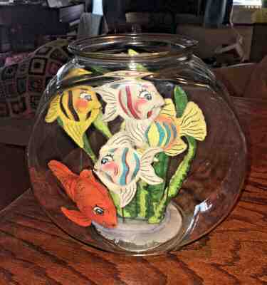 Annalee Mobilitee FISH BOWL Felt Aquarium 1999 Sponsor Store Exclusive RARE Fish