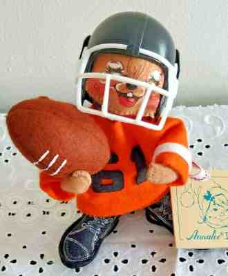 1994 Annalee Doll - 7"  Football Player Mouse #2027 NWT