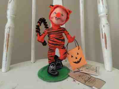 Annalee Mobilitee doll  Halloween TIGER KID  Trick or Treater rare with Tags