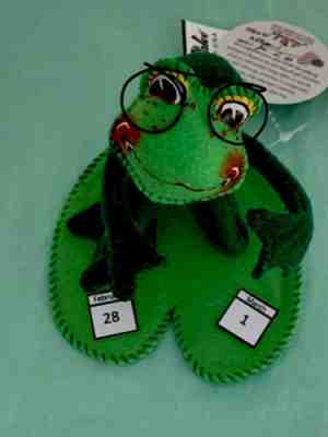 Annalee 8” Leap Year Frog Sold Out Exclusive  Lucky#7 Only 100 Made Item #85020