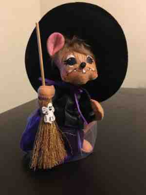 Annalee 2010 Halloween 75th Purple 6 In Witch Mouse Black Hat New Tag Free Ship