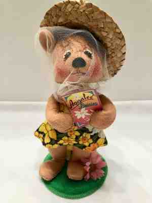Annalee Mobilitee Dolls - 8" Garden Bear 854801-Limited Edition 1250 pcs NWT