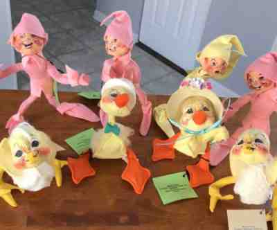 Annalee Vintage Easter Spring Set Of 8