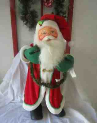 2006 Large Annalee Mobilite 30"Yuletide Mr Santa Claus Doll Minty #622606 w/Tags