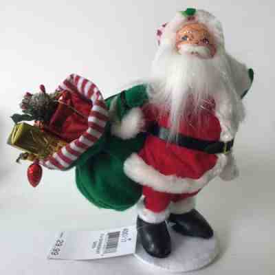 Annalee 9 Inch Shimmermint Santa With Bag NWT