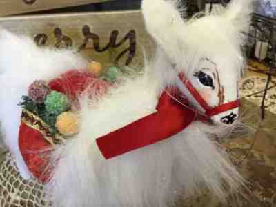 NWT ANNALEE White 10" Christmas Delights Llama 2012~Holiday Decor Gumdrops