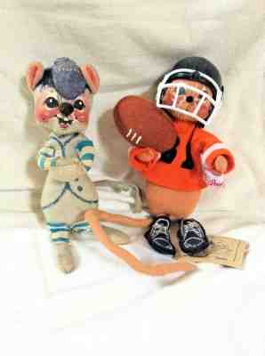 Annalee    7"    Football Mouse 1994   Baseball Mouse  1971   Retired