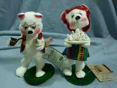 Annalee Dolls 8" Grandma and Grandpa Holiday Bear 2000 Christmas AL893